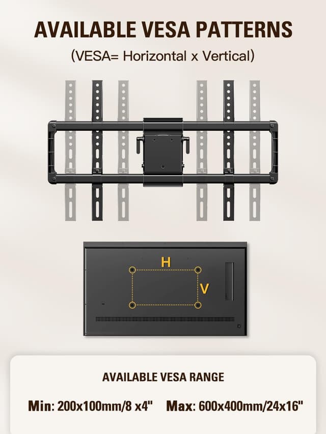 Thumbnail 6 de Mounting Dream MD2198 Sliding Full Motion TV Wall Mount (42–86 inch, Dual Arms)