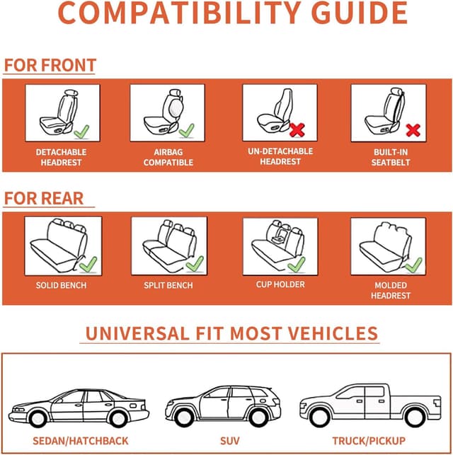 Thumbnail 2 de COMFDRIVE Seat Covers 5-Seater Set