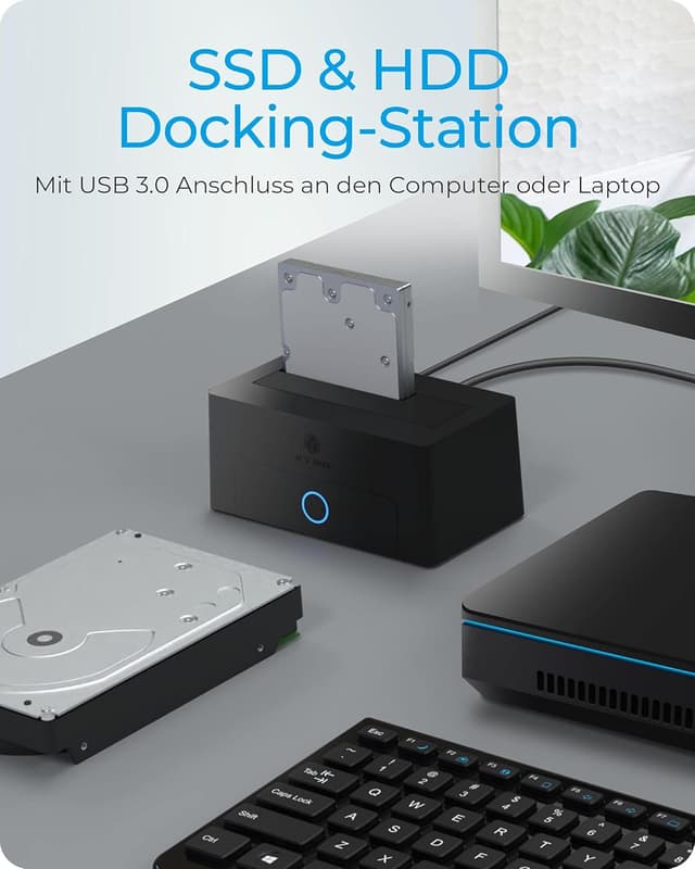 Thumbnail 1 de ICY BOX Dockingstation USB 3.0 SSD HDD 2,5/3,5 Zoll Schwarz