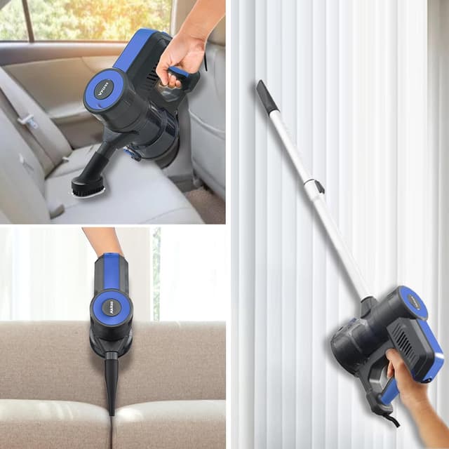 Detalle de Akitas S12 corded bagless 2-in-1 vacuum with handheld & stick mode