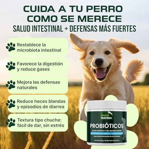 Detalle 2 de Acevit Nutrition Probióticos para perros 150 uds (2 billones UFC) con prebióticos y fibras