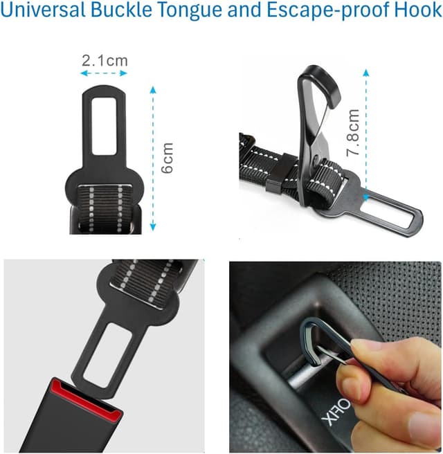 Detalle 2 de EASERIA Hunde Sicherheitsgurt 53-72-91 cm