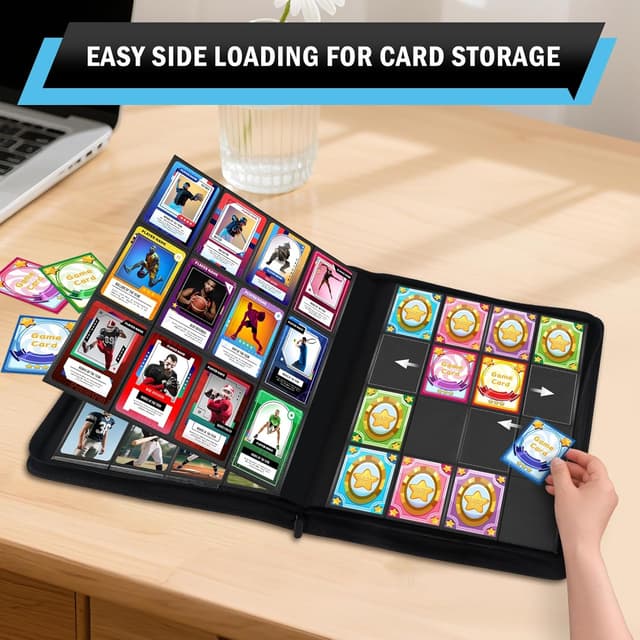 Detalle 1 de WITHYU 16 Taschen Sammelalbum für Karten