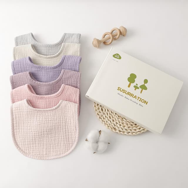 Thumbnail 5 de Susurration Musselin Lätzchen 6er Pack