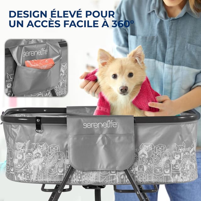 Thumbnail 2 de SereneLife Baignoire pliable chiens 130 lb