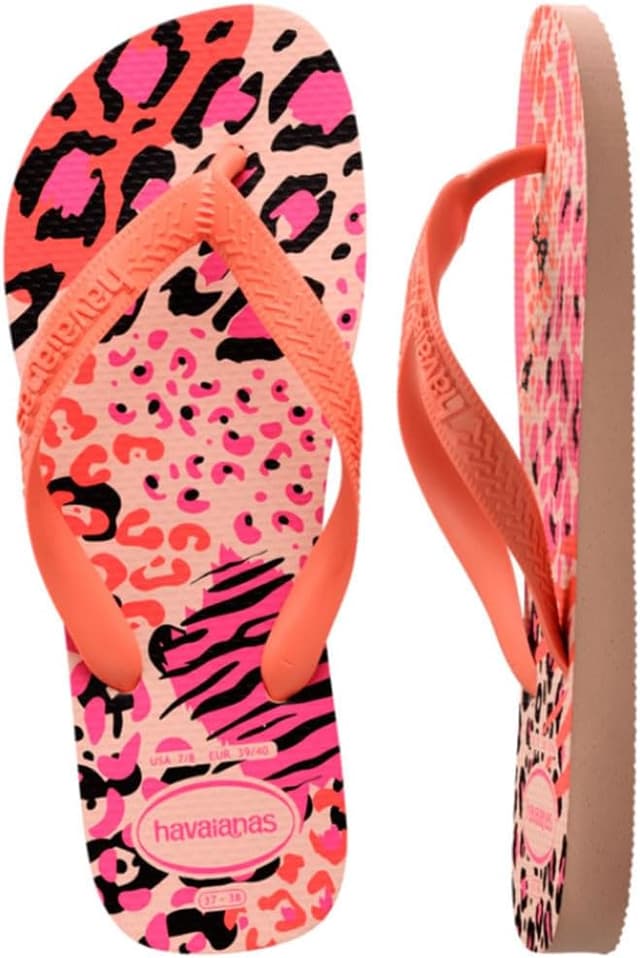 Detalle 1 de Havaianas Top Animals (Mini Me) Tongs enfant TonguesMixte – rose ballet
