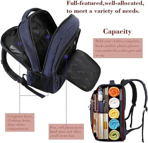 Detalle de MATEIN Mochila 15.6 con USB antirrobo