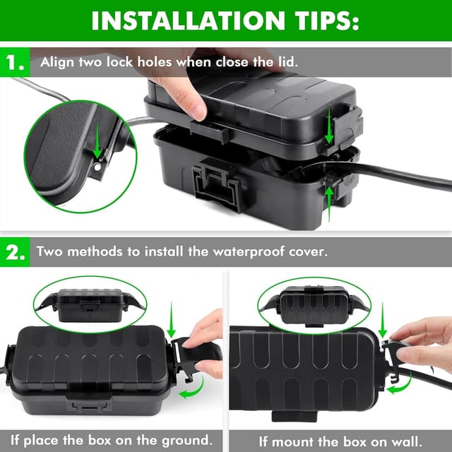 Thumbnail 5 de Restmo 2-Piece outdoor waterproof electrical box set