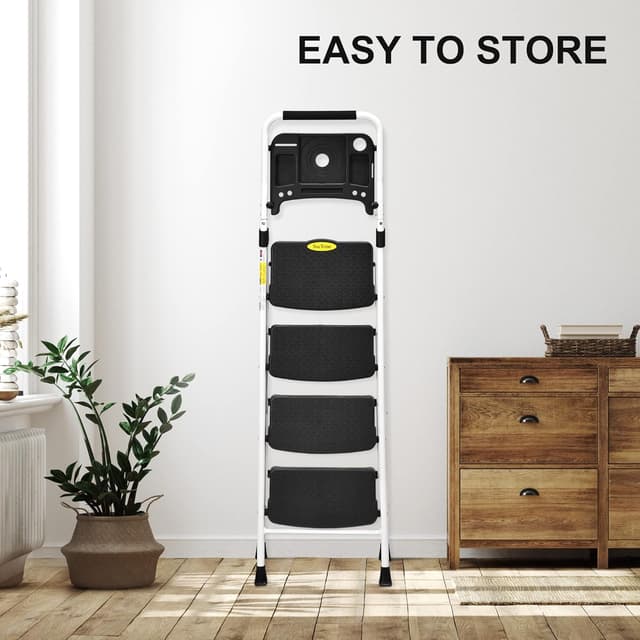 Thumbnail 5 de HBTower Trittleiter 3 Stufen klappbar, bis 150 kg 🪜