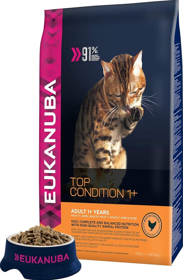 Detalle de Eukanuba Alimento seco para gatos adultos 10 kg 🐱