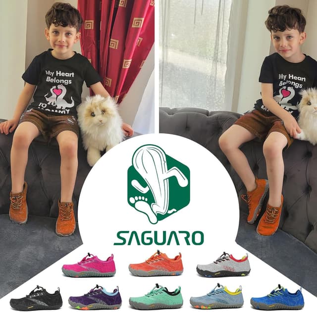 Detalle 2 de SAGUARO Kinder Barfußschuhe atmungsaktiv & rutschfest (Gr. 24–36)