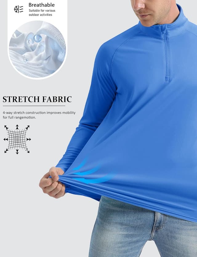 Thumbnail 3 de MAGCOMSEN rashguard UPF 50+ da uomo 1/4 zip