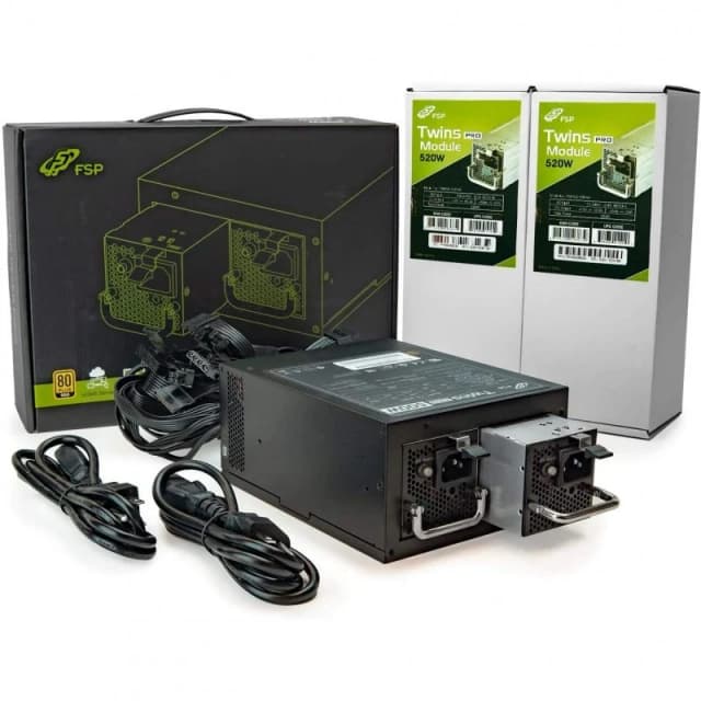 Thumbnail 2 de FSP Twins PRO 500W fuente de alimentación redundante 🖥