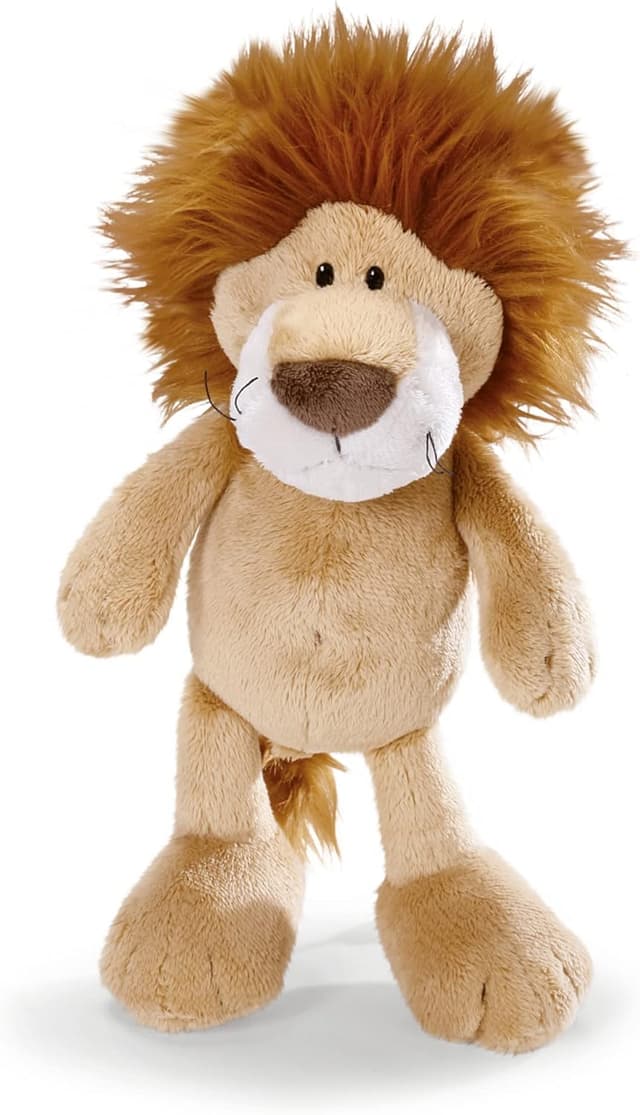 Detalle de NICI 48390 Kuscheltier Löwe (25 cm) – beiger Plüschlöwe zum Spielen, Sammeln & Kuscheln