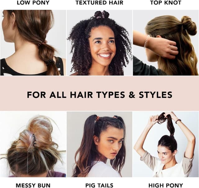 Thumbnail 6 de Kitsch Lot 8 élastiques spirale transparents