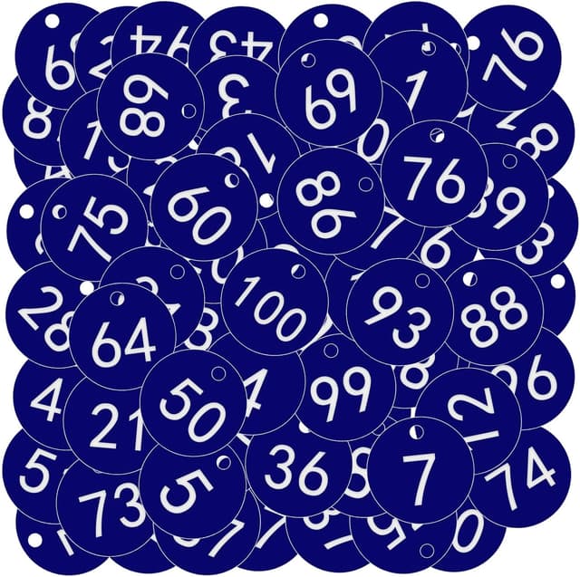 Detalle de OFFCUP Portachiavi Numerati 1-100 3,5 cm 🔑