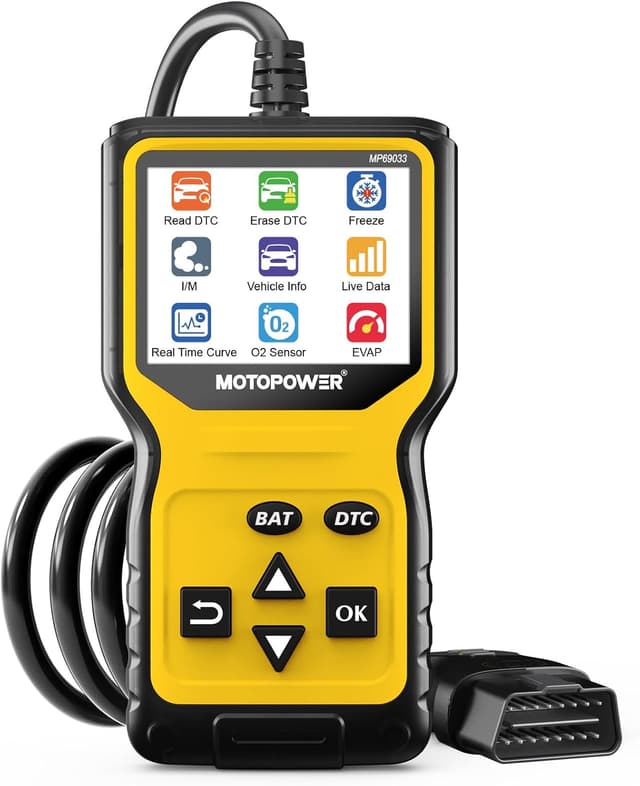 Detalle de MOTOPOWER MP69033 Pro OBD2 scanner with battery test