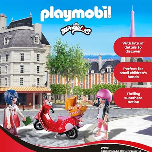 Detalle de PLAYMOBIL 71864 Paseo en bicicleta por París 🚂