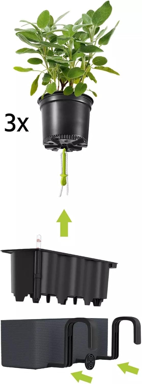 Thumbnail 3 de LECHUZA CUBE Triple Grigio Ardesia 13684