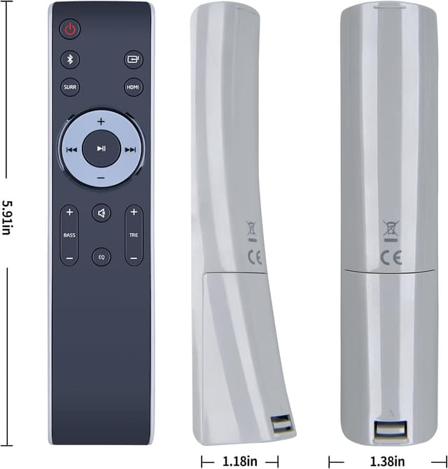 Detalle de GOUYESHO replacement IR remote control for Sharp soundbar models (HT-SBW800/HT-SBW202/HT-SBW110/HT-SBW182/HT-SBW460)