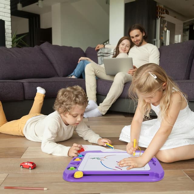 Thumbnail 5 de SGILE Große Magnetische Maltafel 42 × 32 cm Lila