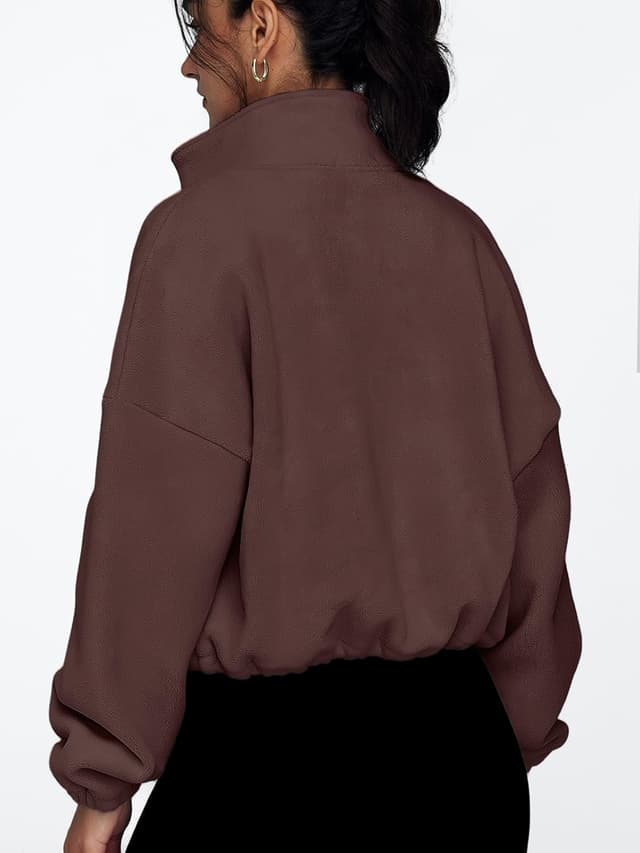 Detalle 1 de AUTOMET Womens Fleece Jacket oversized zip-up