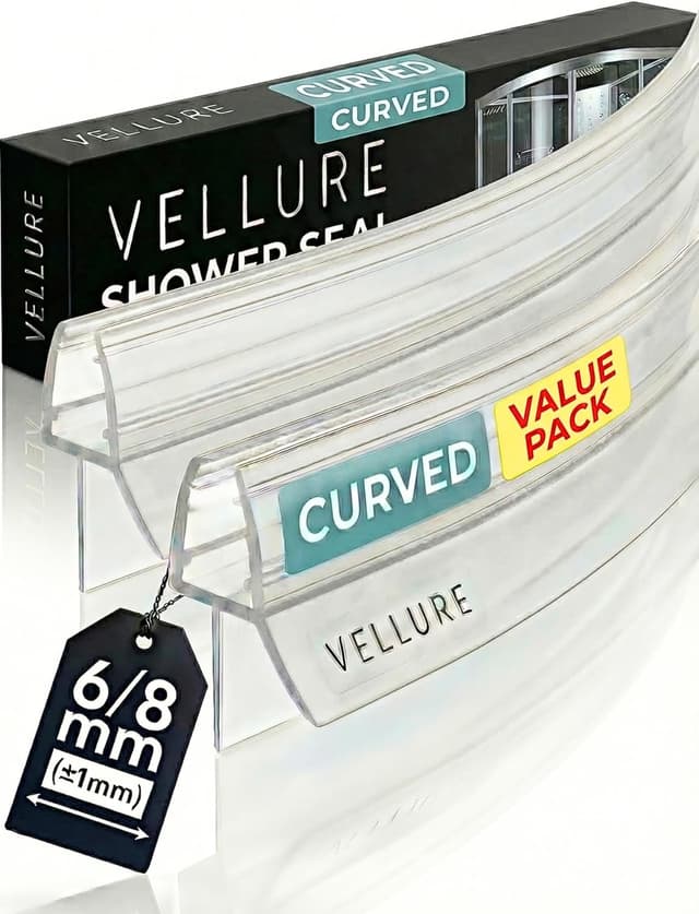 Thumbnail 6 de Vellure Shower Screen Seal Strip 8 mm