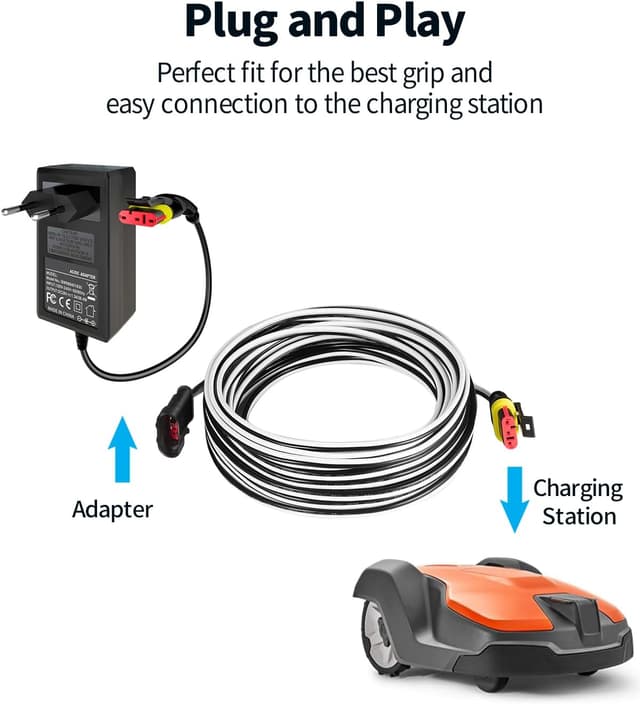 Detalle 2 de Husqvarna Gardena 5m Ladekabel Transformator