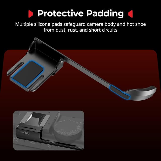 Detalle de SMALLRIG Thumb Grip mit Blitzschuhabdeckung für FUJIFILM X-E5 (Schwarz) – 5452