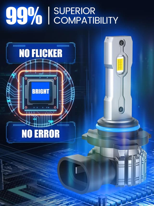 Detalle 1 de FTEVAR 9005 LED bulbs 6000K, 30,000LM