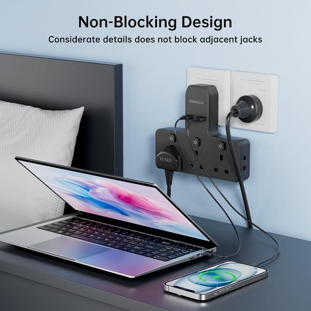 Detalle de Multi Plug Adapter 3250W with USB