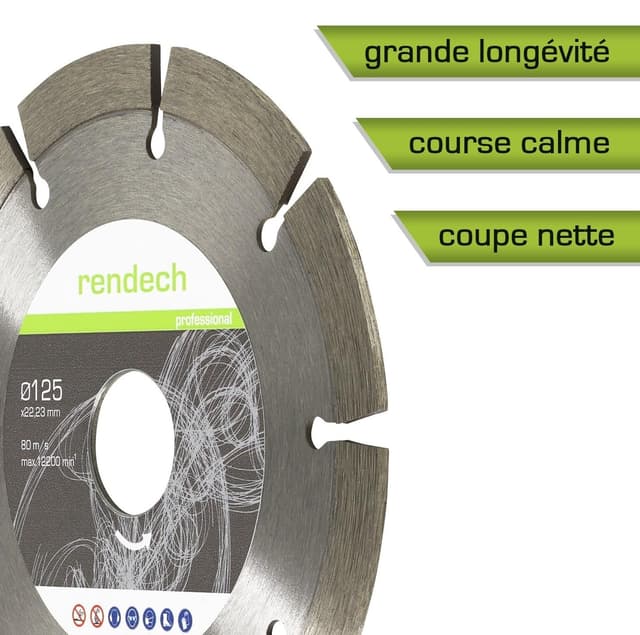 Thumbnail 1 de Disque diamant 125 mm rendech pour tronçonnage