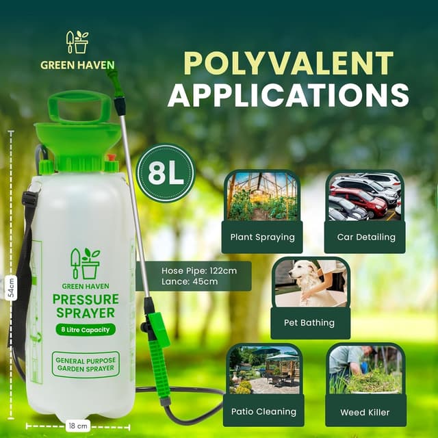 Thumbnail 3 de Green Haven 8 Litre Garden Pressure Sprayer