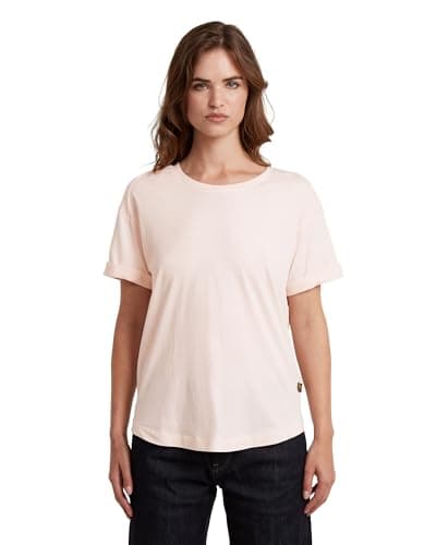 Detalle de G-STAR D24524-4107-H390 Camiseta enrollada rosa XXS