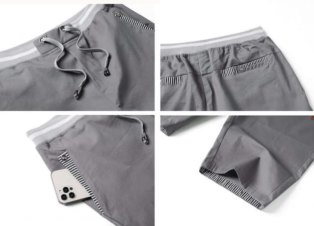 Detalle de HCSS Short Homme en coton casual – bermudas slim fit à taille élastique