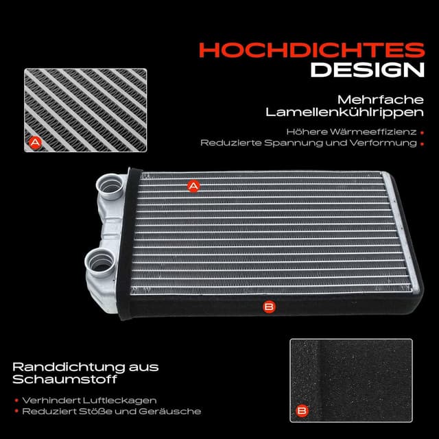 Detalle 1 de Wärmetauscher Innenraumheizung 250 mm kompatibel