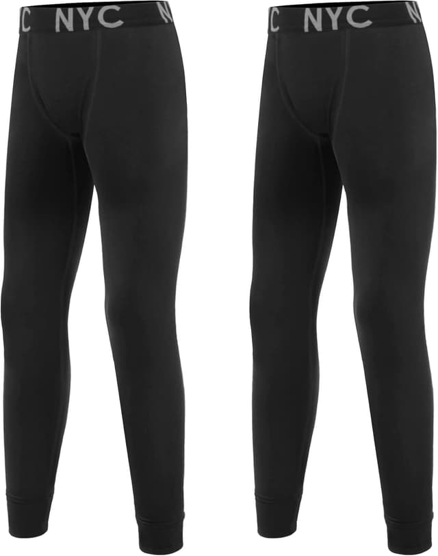Detalle de Uizuooy lot de 2 leggings de compression enfant (garçons) pour sport : basket, running et entraînements