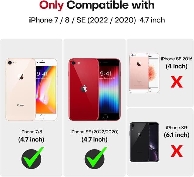 Detalle de TOCOL Silicone for iPhone SE Case (Red) — liquid silicone slim protective cover