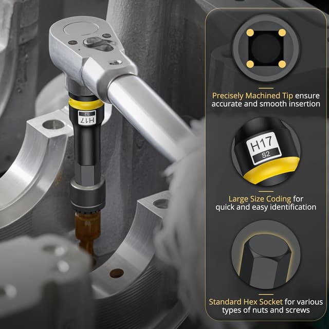 Thumbnail 4 de AMTOVL Impact Hex Bit Socket Set 1/2 Drive