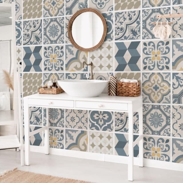 Detalle 2 de RE-COVERTILES adesivi piastrelle 12 pz 15x15