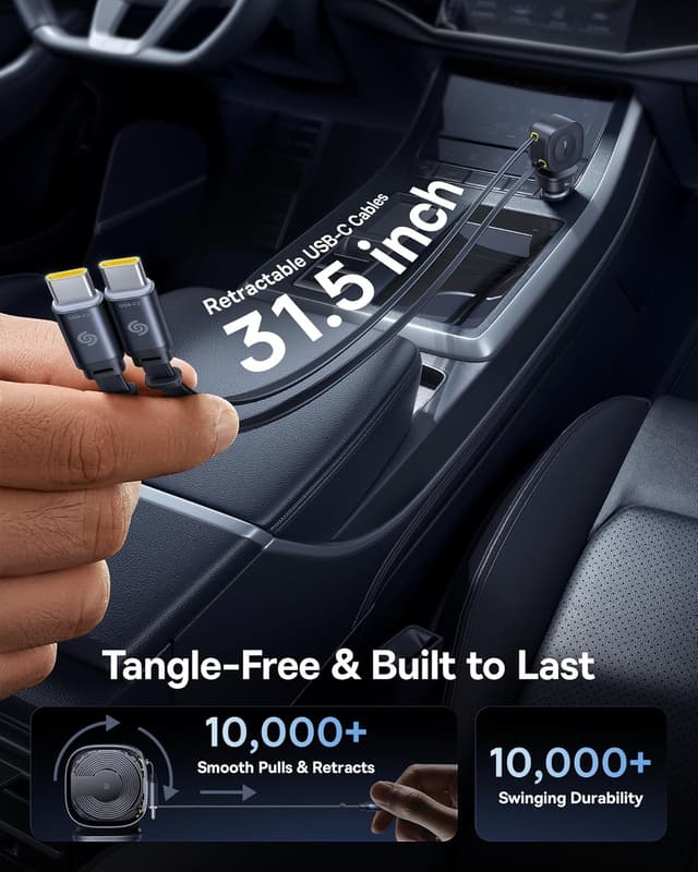 Detalle de Baseus PrimeTrip VR2 Max 163W car charger