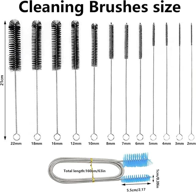 Thumbnail 1 de LFBEST Bottle Cleaning Brush Set 13‑pc