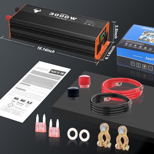 Thumbnail 6 de 3000W Power Inverter 12V to 110V Converter ๐