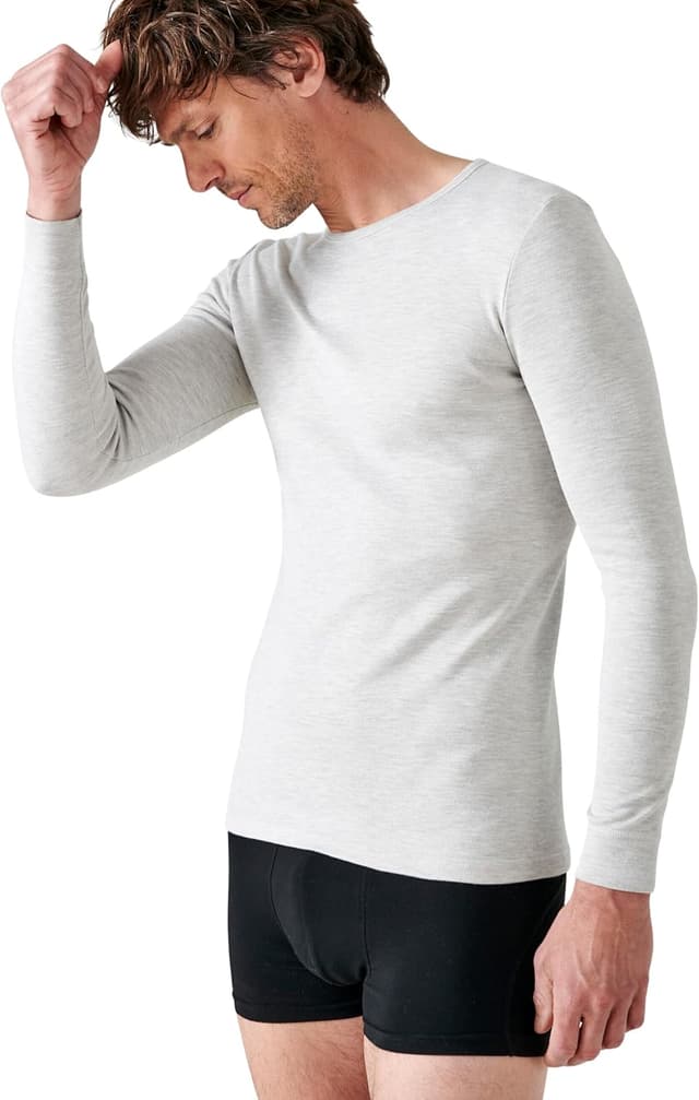 Detalle de Damart T‑shirt homme col rond manches longues Thermolactyl degré 3