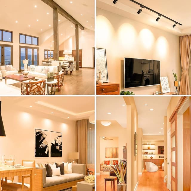 Detalle de JandCase GU10 LED Bulbs Warm White 3000K (8W, 700LM, 120°) – 6 Pack, Non-Dimmable