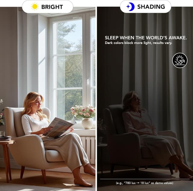 Thumbnail 3 de Deconovo rideaux occultants 3 en 1 beige clair 140×300