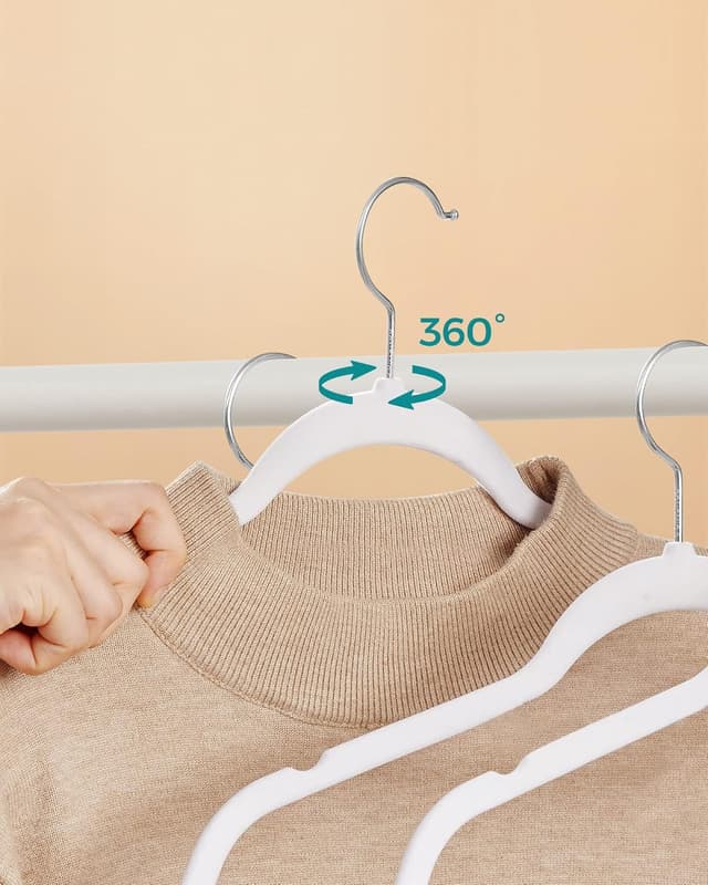 Thumbnail 5 de SONGMICS Percha de Terciopelo Antideslizante 30 Unidades