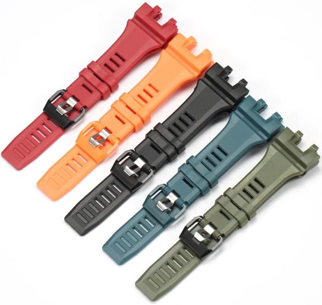 Detalle de Harz-Armband für Casio GBA900 (GBA-900) – wasserdichter Gummi-Ersatzriemen