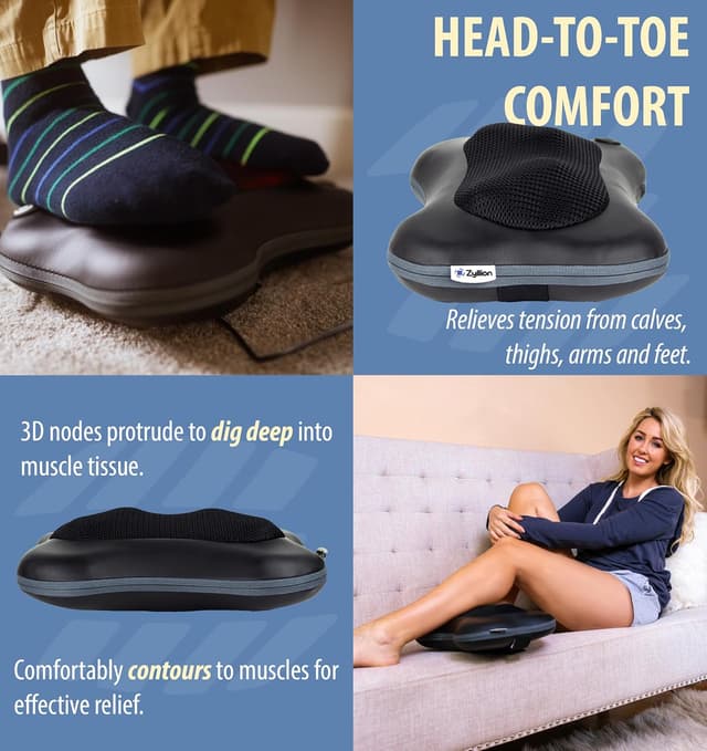 Thumbnail 6 de Zyllion Shiatsu Massager with Heat ⚙