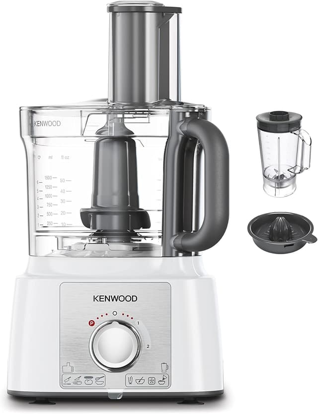 Detalle de Kenwood MultiPro Express FDP65.450WH Robot da Cucina con ciotola da 3 L, 1000 W e accessori